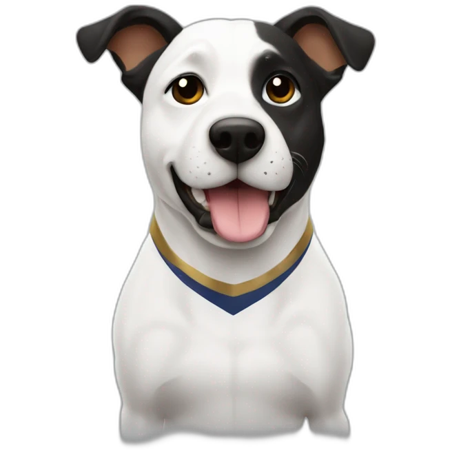 Perro con camiseta de Club Olimpia emoji