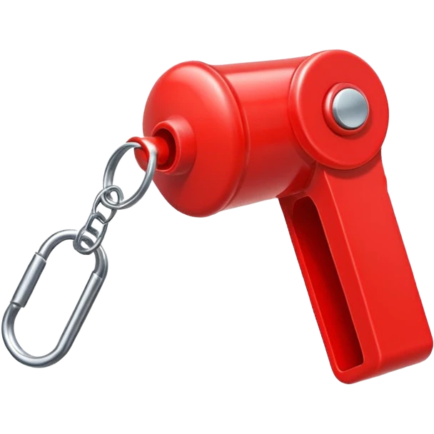 whistle in red emoji