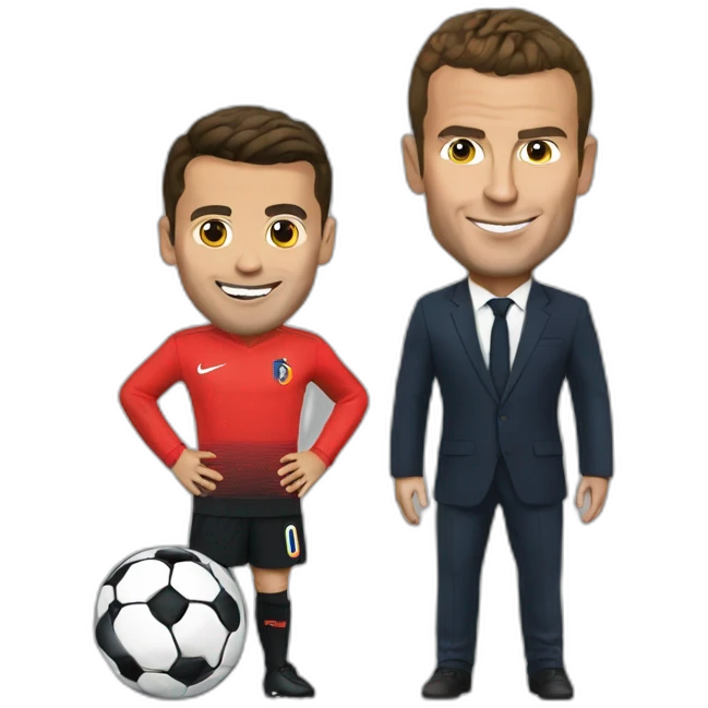 Macron sur ronaldo emoji