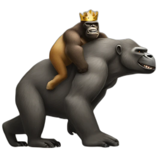 king kong lifting a kangaroo emoji
