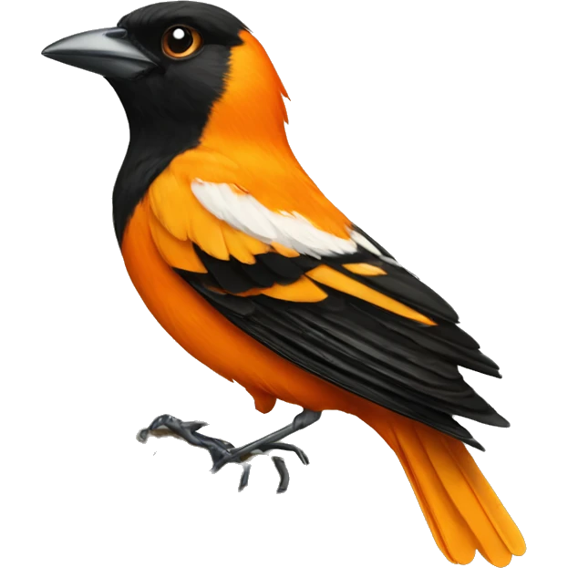 A oriole that has a rizz face emoji