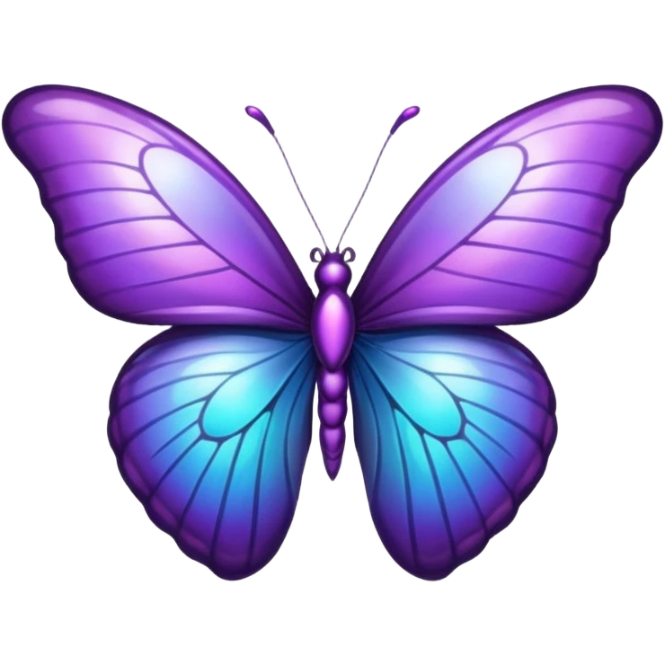 purple heart with butterfly wings emoji