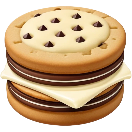 sandwich cookie with cream filling emoji