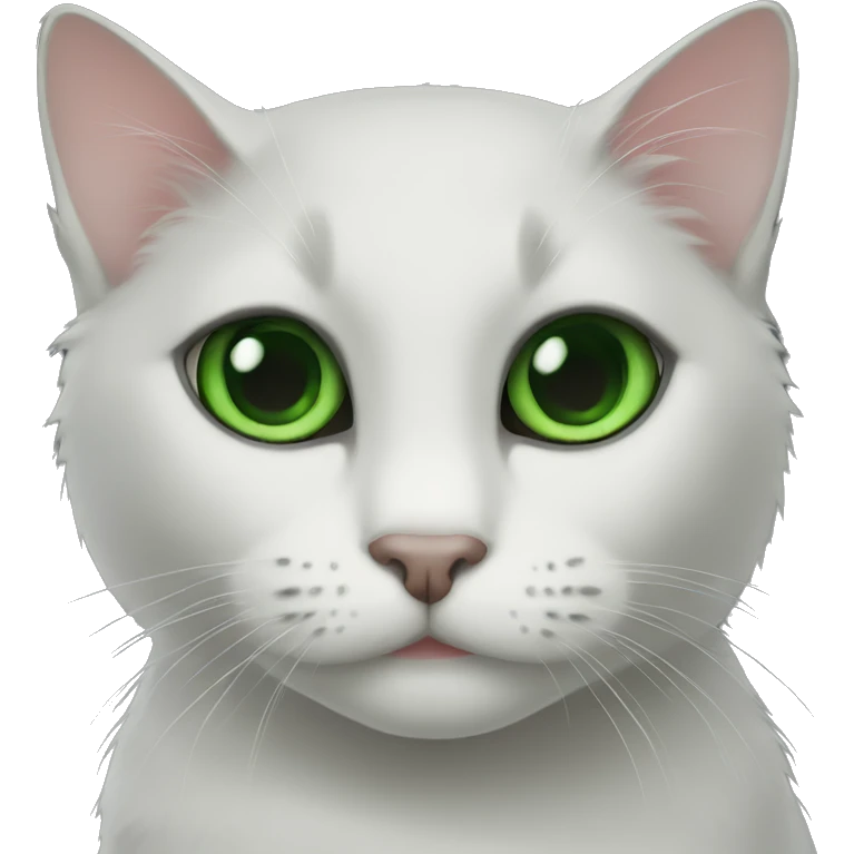 black cat green eyes emoji