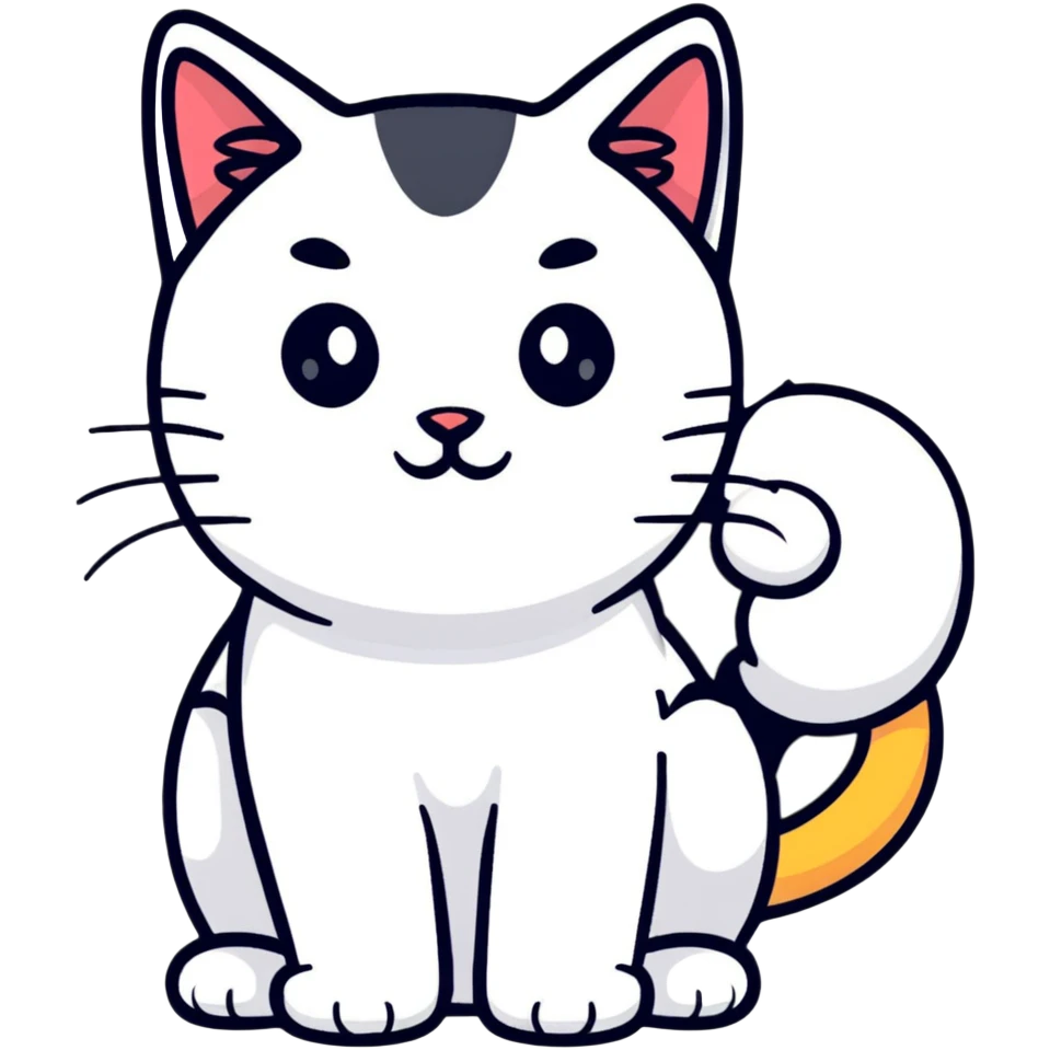 Gata blanca  emoji