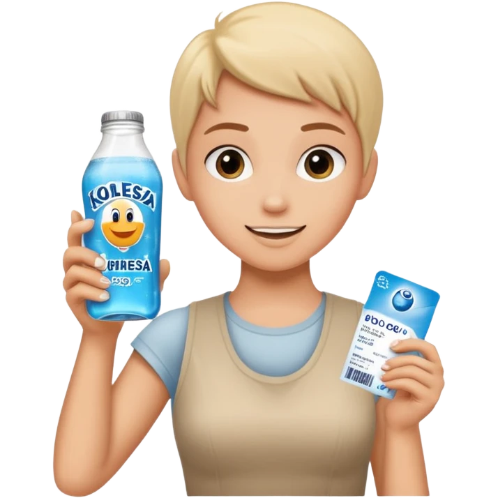 Gutschein für ein Mineralgetränk der Mensa mit Aufschrift Kollegi Disney human emoji