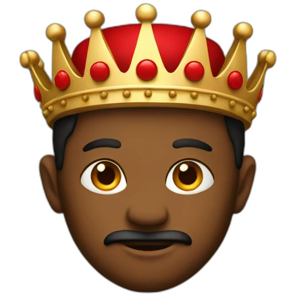 King with red emoji