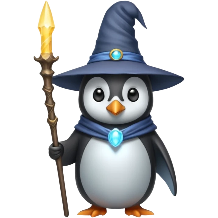 Penguin Wizard emoji