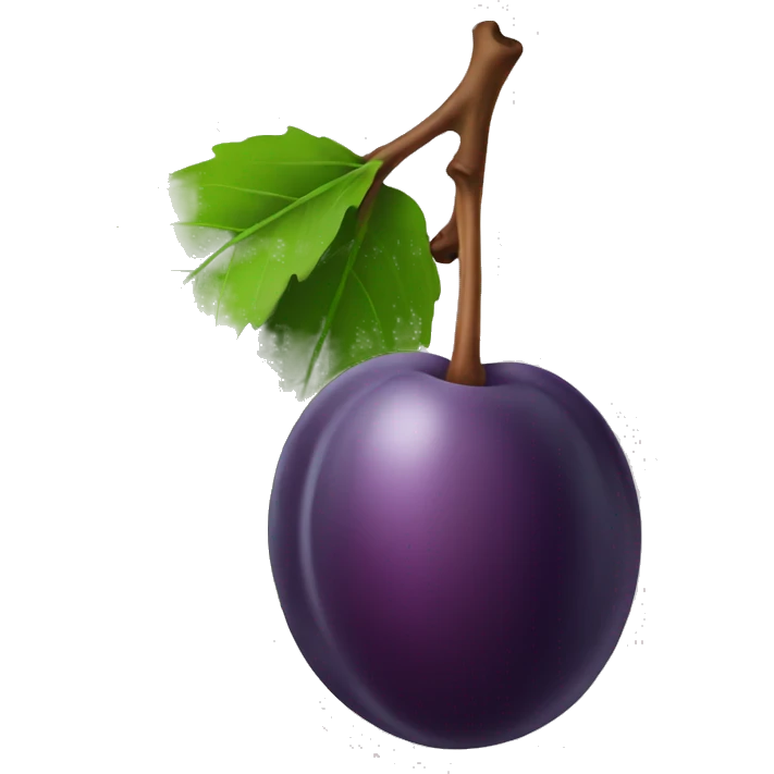 Plum emoji