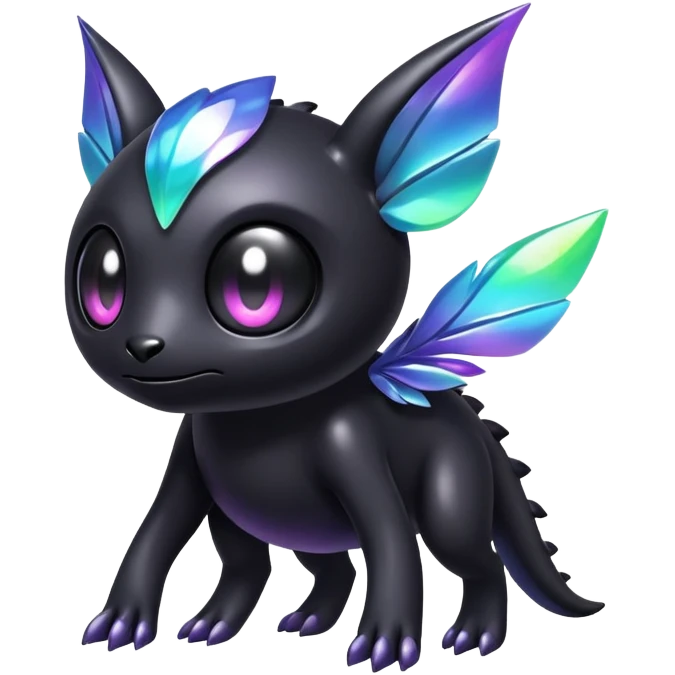  Iridescent black dark fakemon-creature  emoji