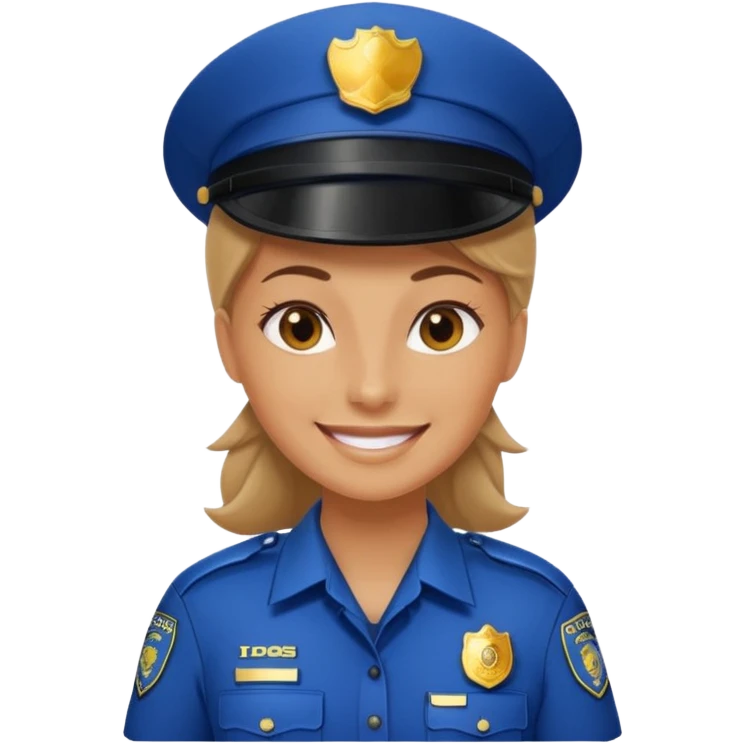 police woman without hat emoji