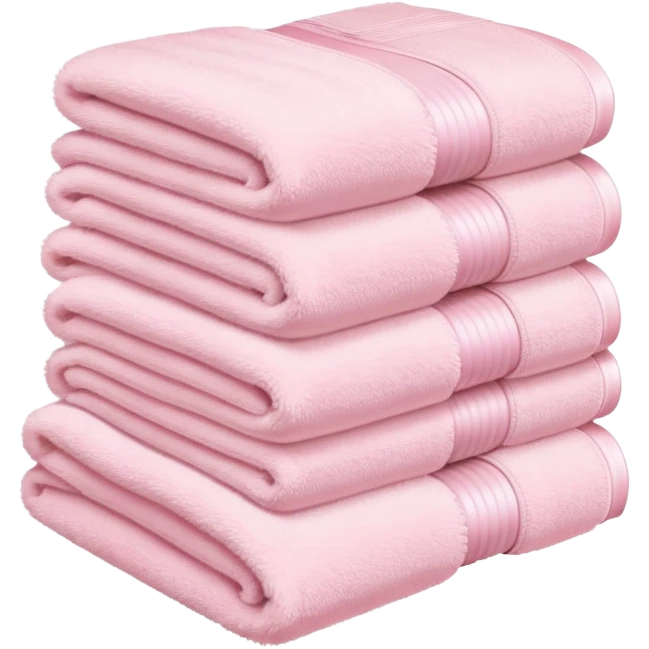 Light pink stacked towels emoji
