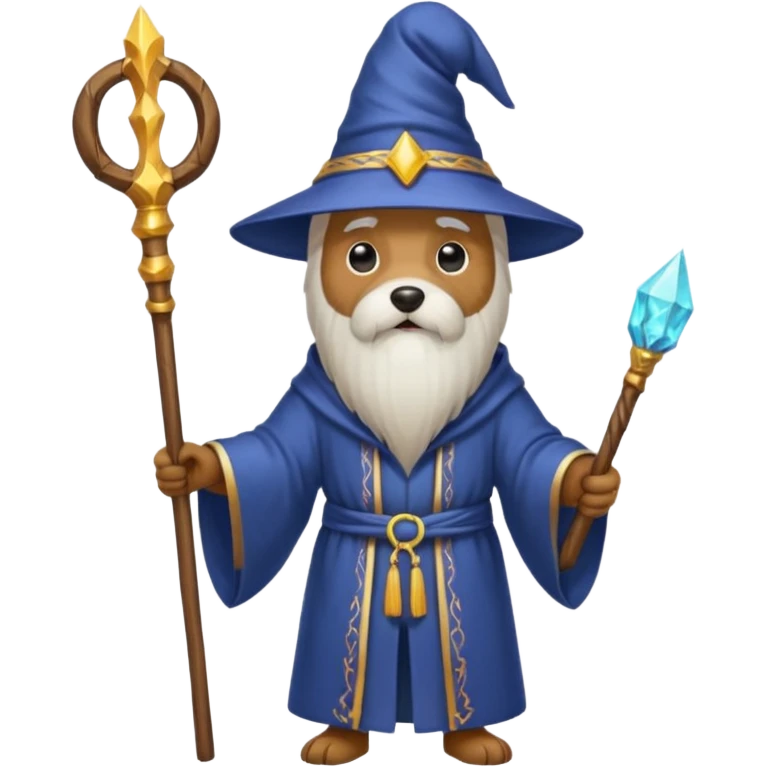 Dog wizard emoji