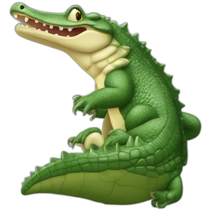 Souris Sur Crocodile emoji
