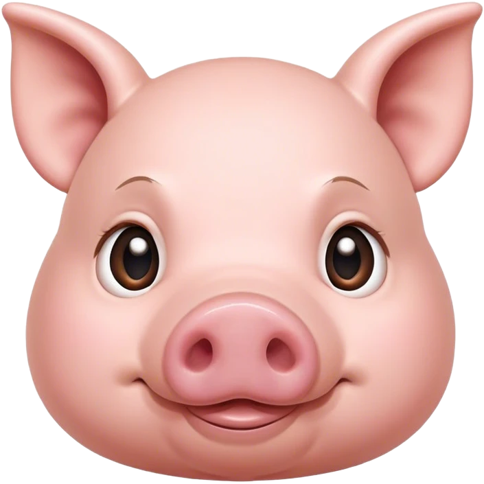 Pig with a cute face emoji