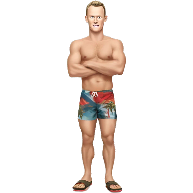 Jonathan Toews as beach bum emoji