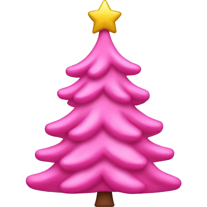 pink christmas tree emoji