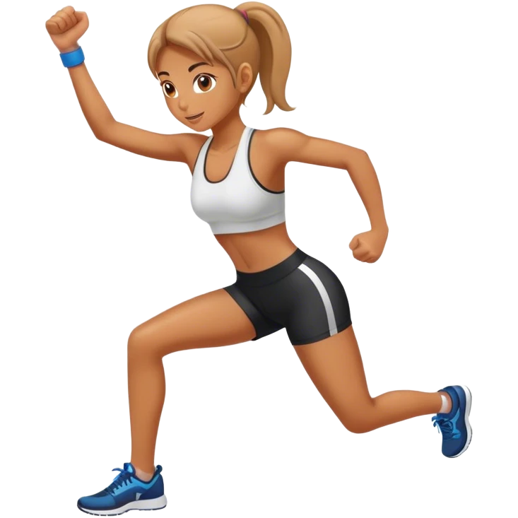 Exercising girl emoji
