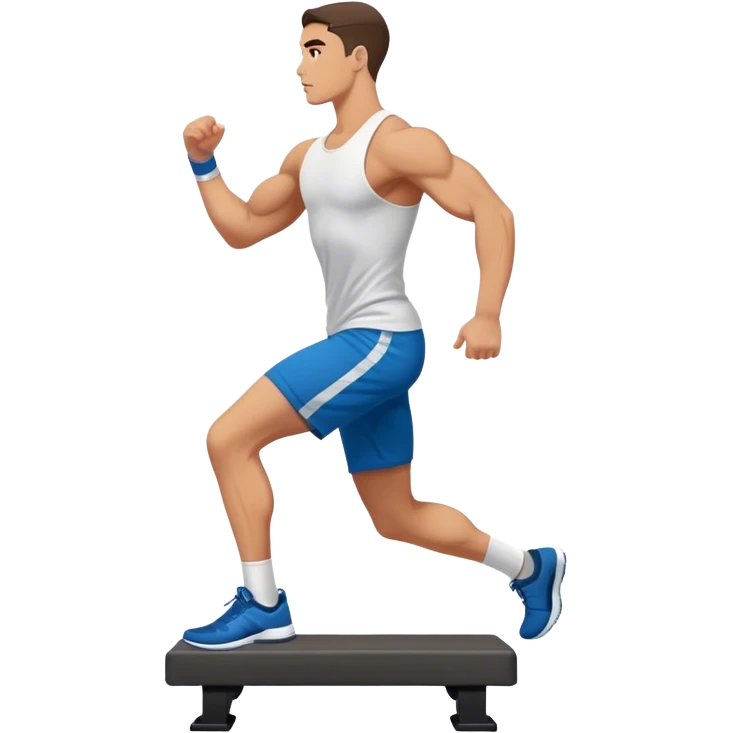 man Plyometric-step-up side-view emoji