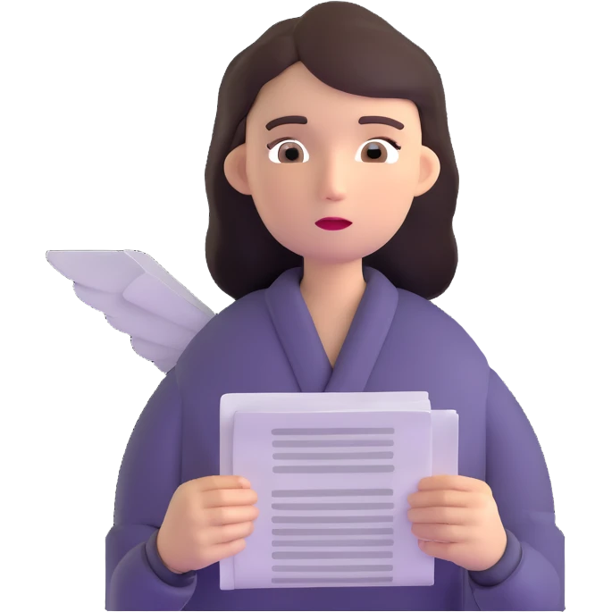 tired woman with flying papers around her emoji