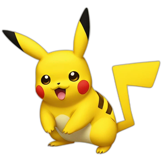 Edo style Pikachu emoji
