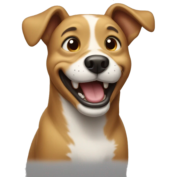 laughing dog emoji