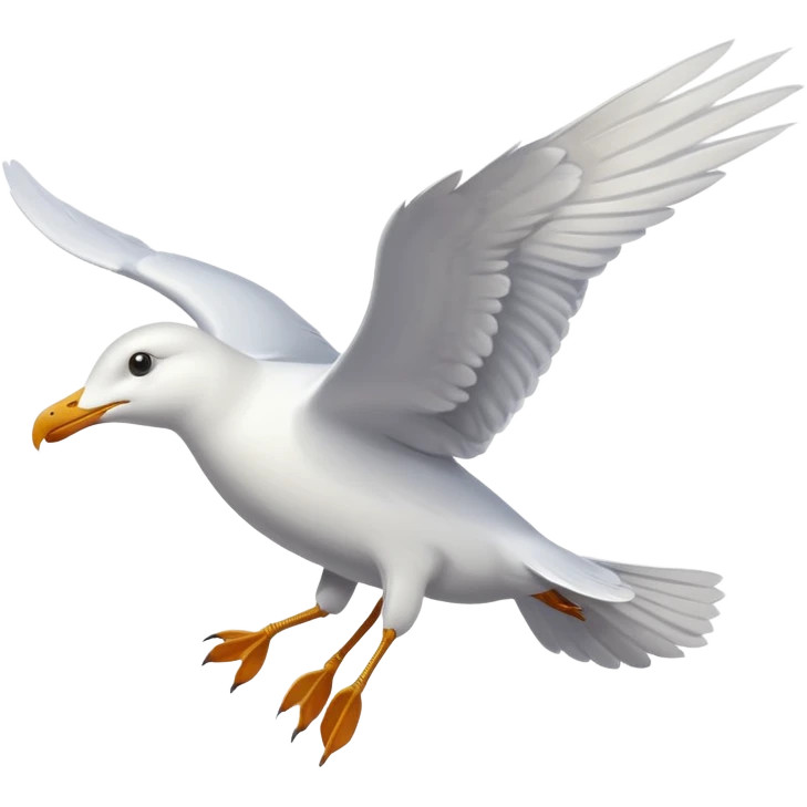 seagull flying emoji