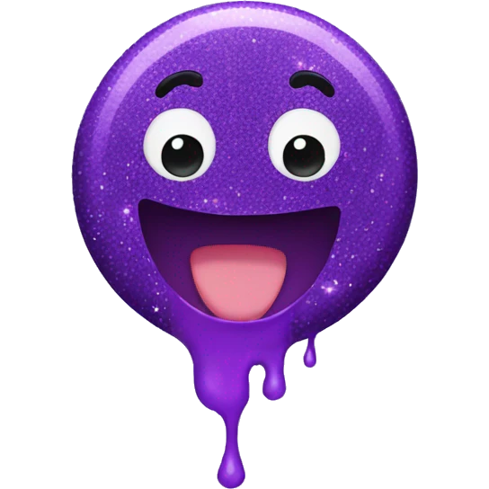 Purple Glitter Slime emoji