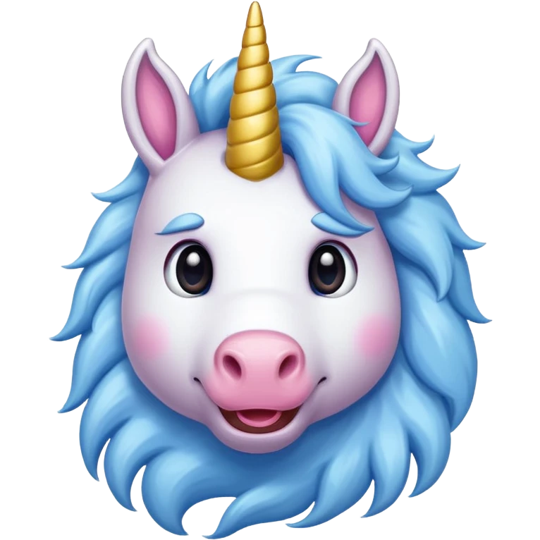 Goofy unicorn with feet emoji