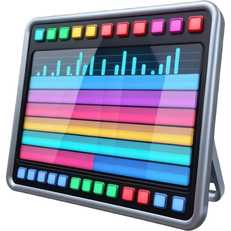 music mixing board screen emoji