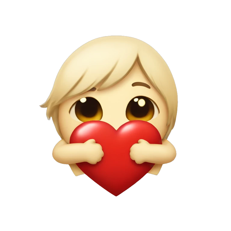 heart hugging heart emoji