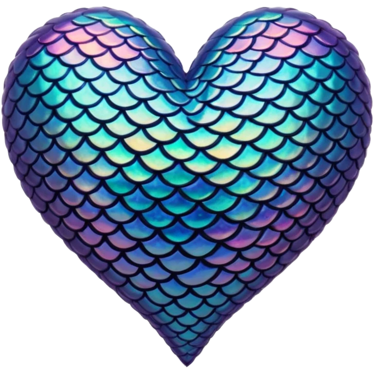 mermaid-themed heart emoji