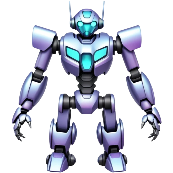 Iridescent modern medabot-mecha emoji