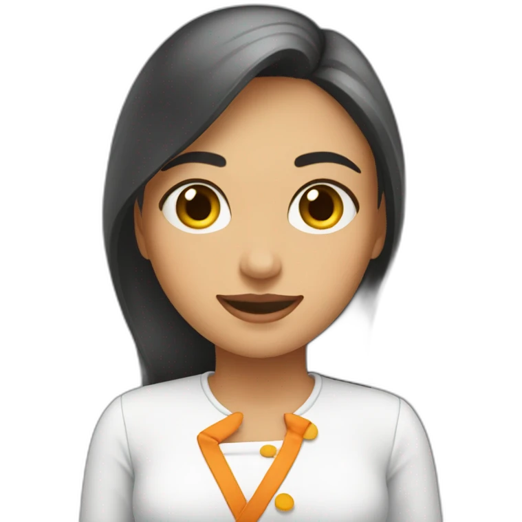 mujer joven - cocinando - rico emoji
