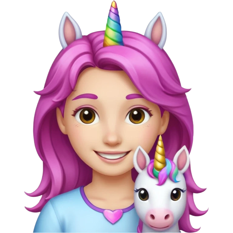 unicorn face scout girl emoji