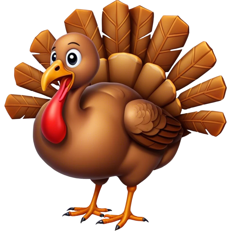Freezing turkey emoji