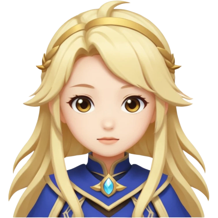Cute Lumine from Genshin Impact in Hoyoverse Anime Style  emoji
