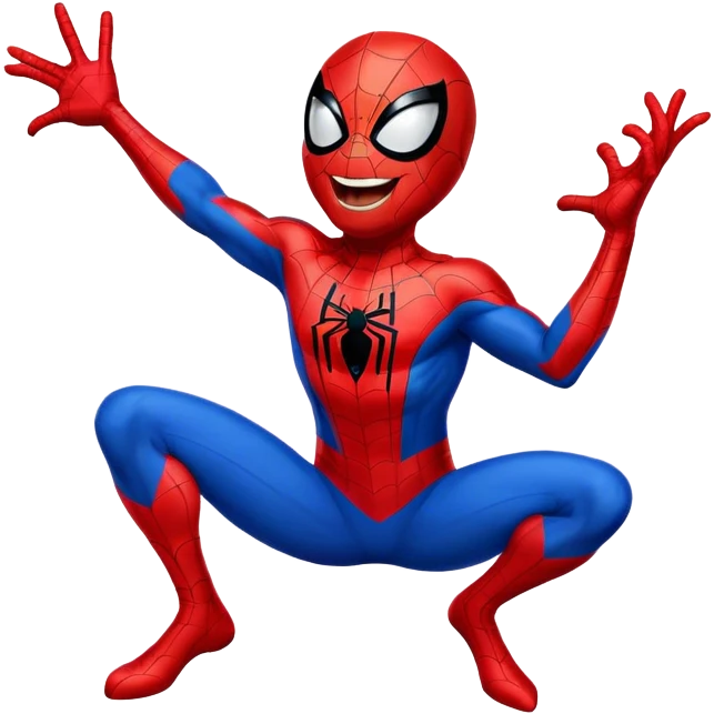 Spiderman laughing  emoji