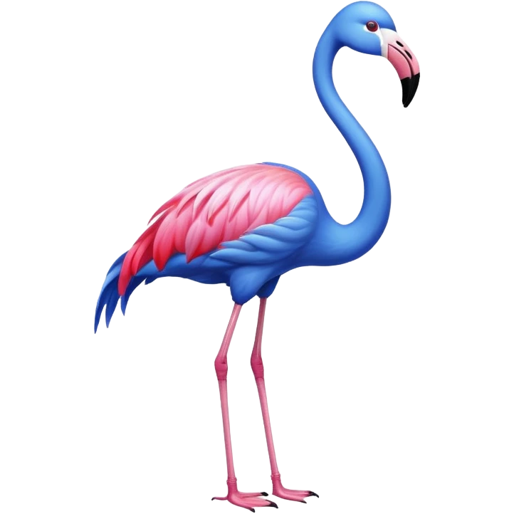 Blue Flamingo emoji