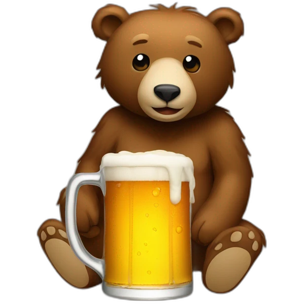 Bear’s beer  emoji