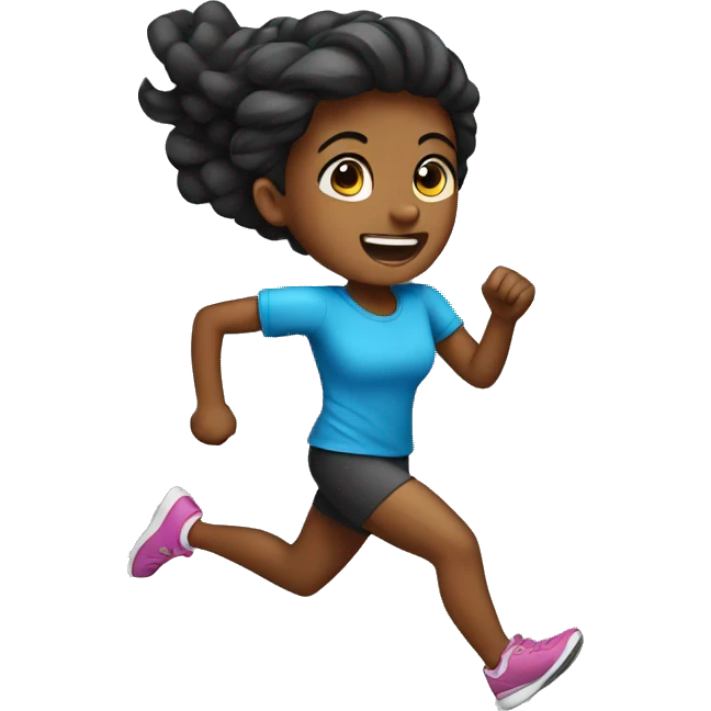 girl run  emoji