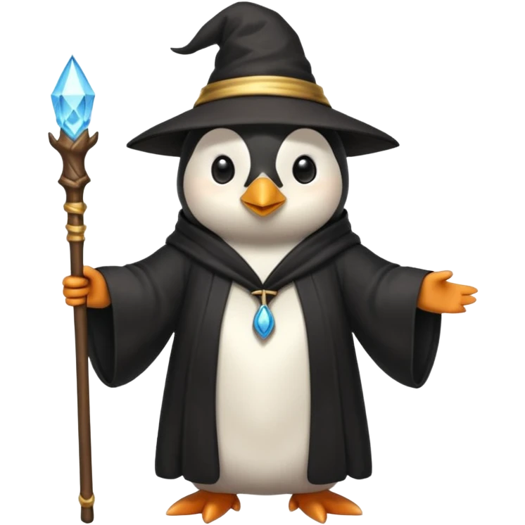 Penguin Wizard emoji