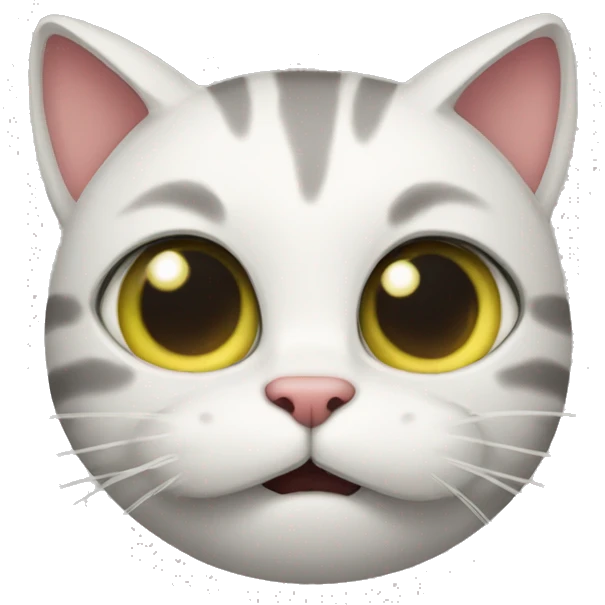 Cat eat apple  emoji