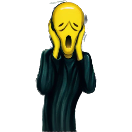 edvard Munch the scream emoji