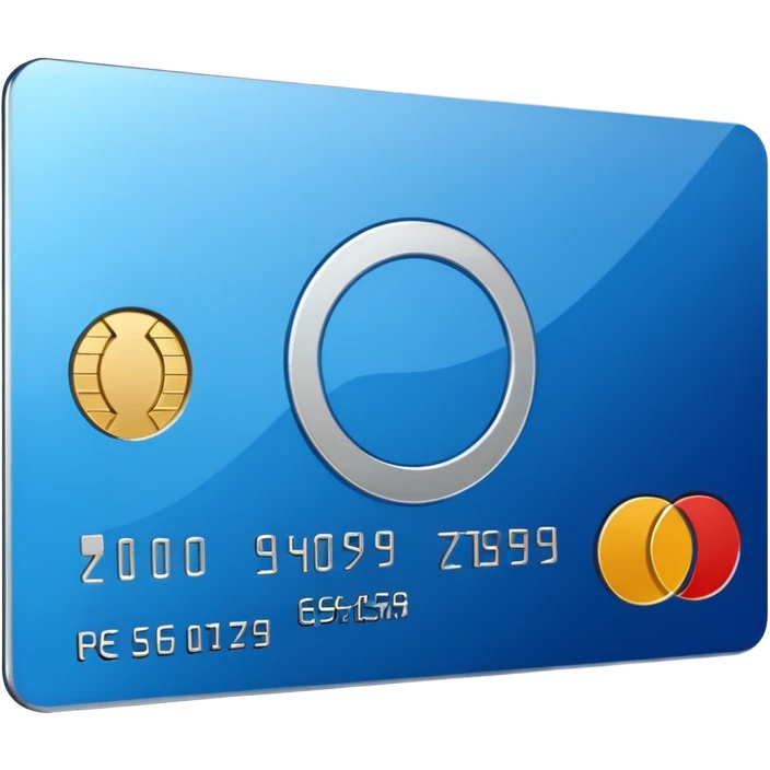 credit card with two overlapping circles emoji
