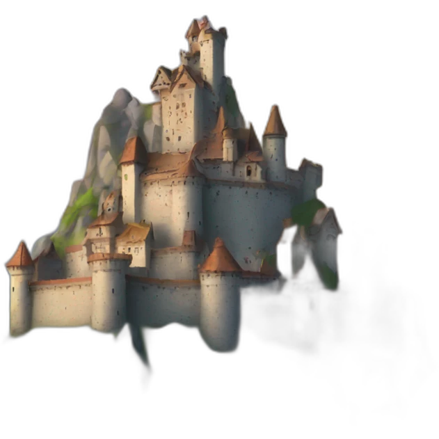 mountain castle emoji