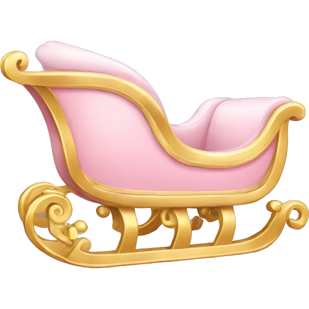 light pink sleigh emoji