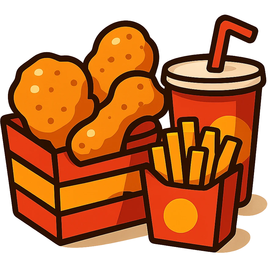 fried chicken meal emoji