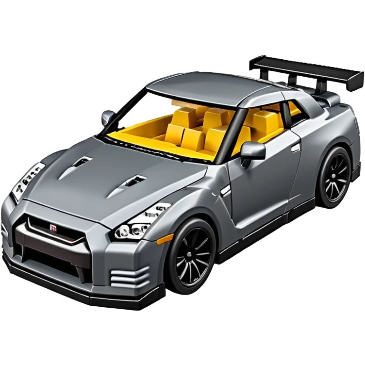 Fait moi une nissan gtr couleur Carbon en lego emoji