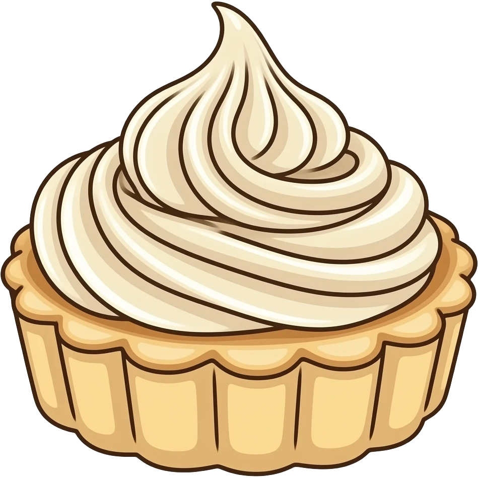 pastry line art emoji